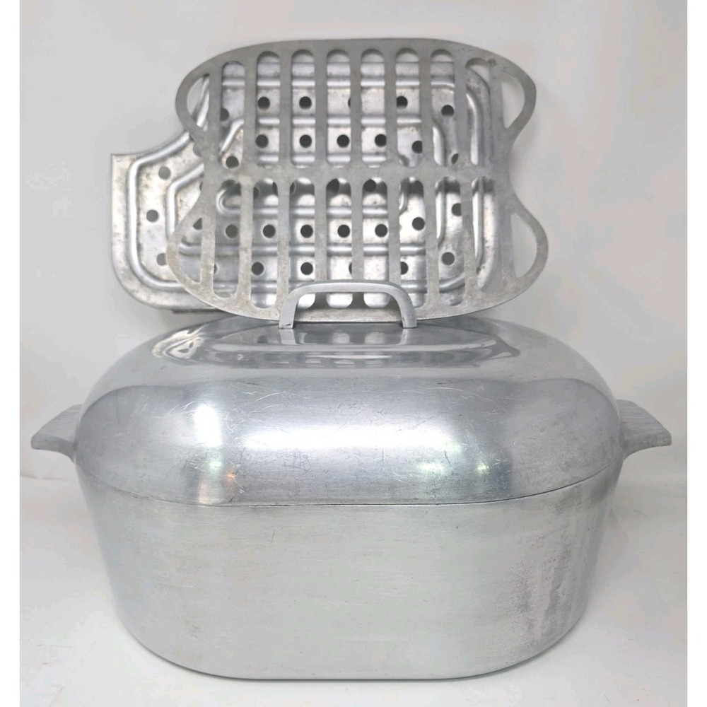 Wagner Ware Sidney 0 Magnalite 4267-P  13 Qt Roaster With Trivets*  Sku X2